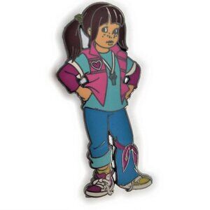 Punky Brewster 80s TV Show Cartoon Enamel Lapel Pin